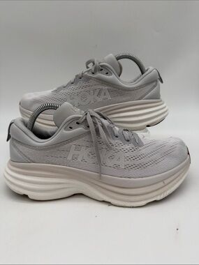 Hoka One One Bondi 8 Womens Size 9B White 1127952